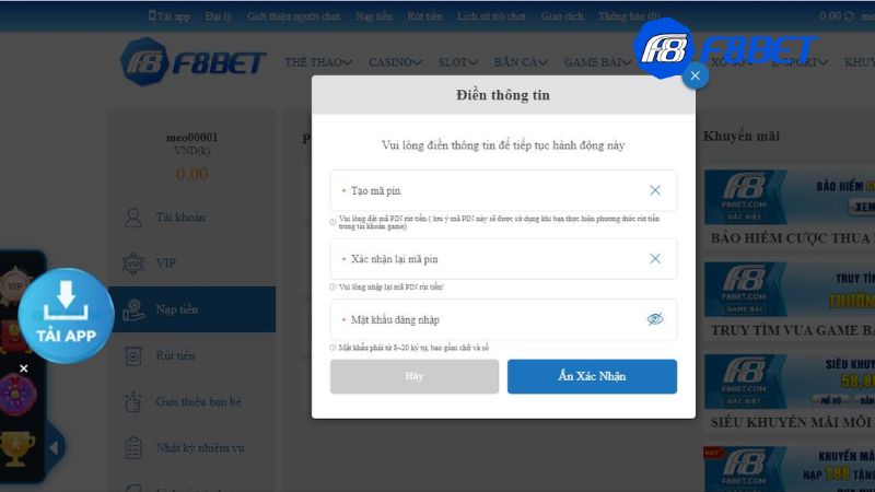 Nạp tiền qua ví điện tử (Viettel Pay, Momo, Zalo Pay)